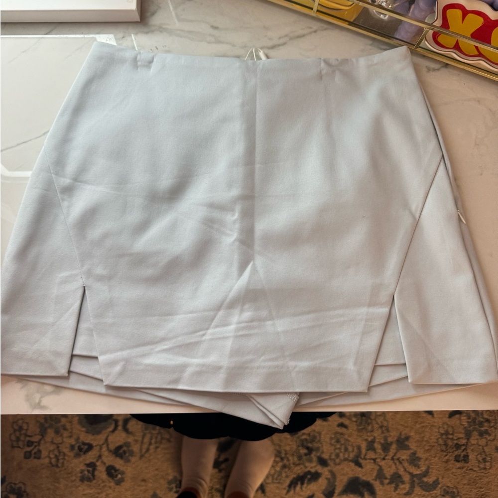 Mini skirt with built in shorts